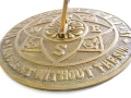 Garden Brass Sundial - FLOWER - SDC - diameter  20cm
